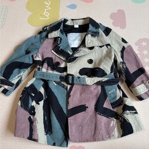 Burberry Kids Pea Coat - Black, Cream, Pink, Blue